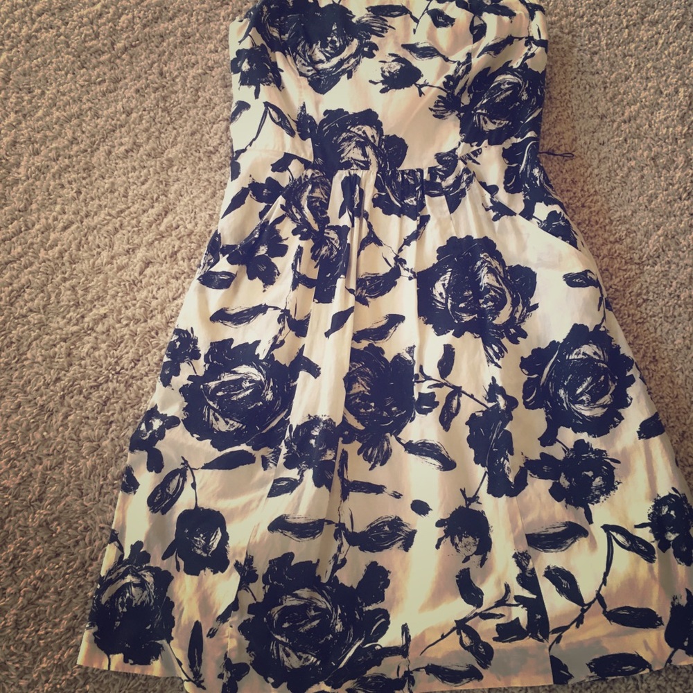 Black floral dress